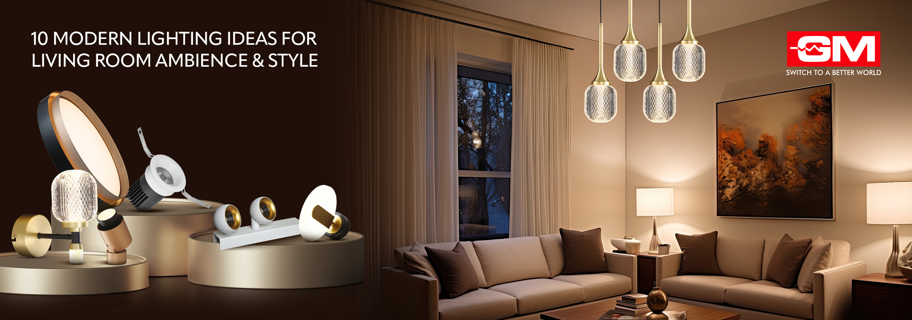 10 Modern Lighting Ideas for Living Room Ambience and Style