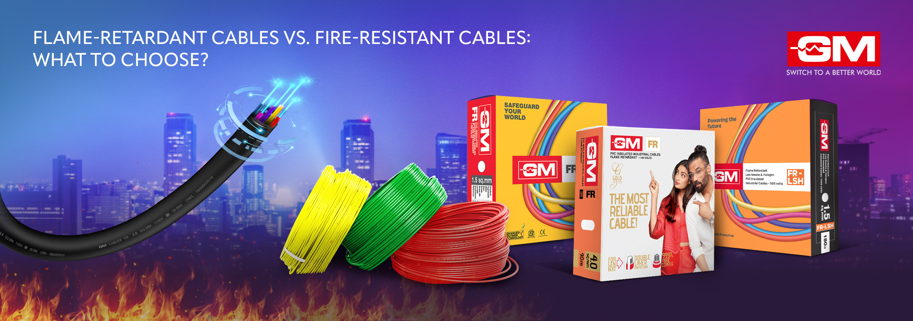 Flame-Retardant Cables vs. Fire-Resistant Cables: What to Choose?