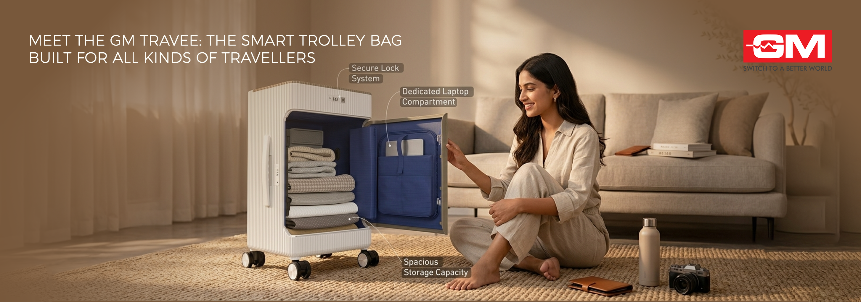 Meet the GM Travee: A Smart Trolley Bag Built for All Kinds of Travellers