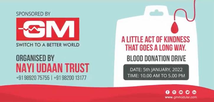 GM’s Blood Donation Drive with Udaan