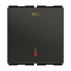 ZENOVA 6AX Bell Push Switch with Indicator (LED) - 2M