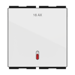 ZENOVA 16AX 1 Way Switch with Indicator (LED) - 2M