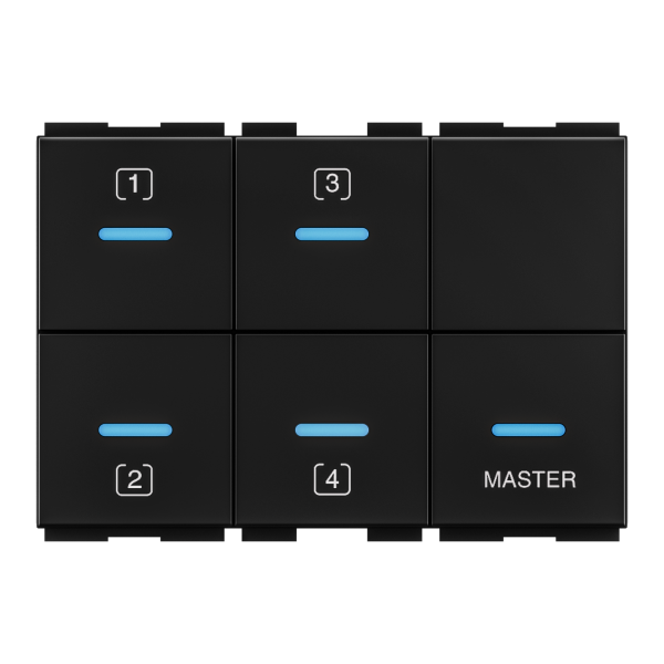 Electrical Touch - 4 Switch With Master - 3m 110 - 240v ~ 6a Each ...