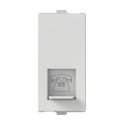 Telephone Socket Outlet, RJ 11,2 Line - 1M