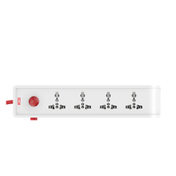 POWER MATE 4+1 POWER STRIP with master switch  indicator & International sockets