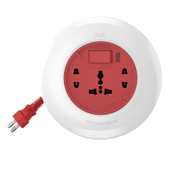 ORBIT 2 PIN FLEX BOX 5 Mtr. with indicator & international socket