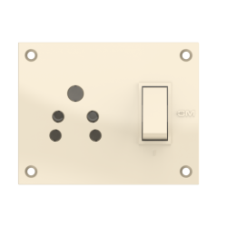 6A Switch Socket Combined With Gang Box